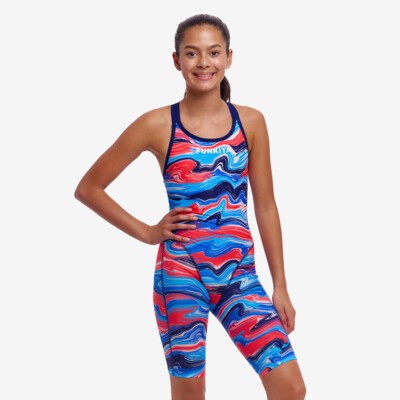Wave Craze Girl's Fast Legs One Piece