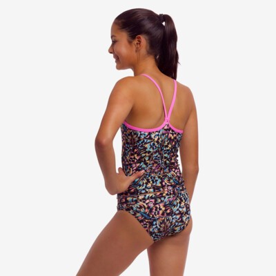 Copper Cluster Girl's Swim Steady Tankini & Brief