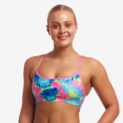 I'm Leaving Ladies Swim Crop Top