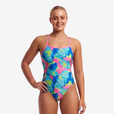 【THE MOZZ】Vita Pintuck Strap One Piece Jantzen Anchor Pintuck Mastectomy One Piece Aqua