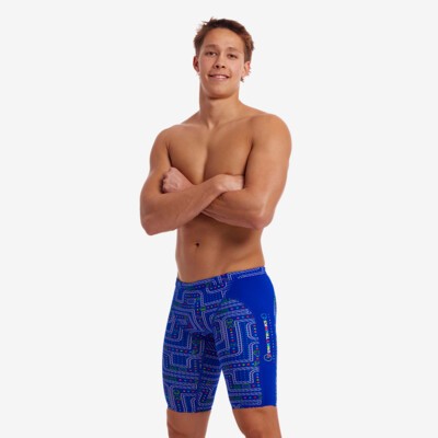 FEOYA Racing Jammers Men Active Shorts Swim Trunks for