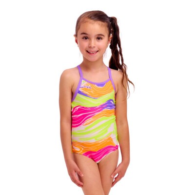 Toddler Girl's Printed One Piece Poison Pink
