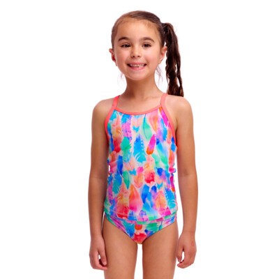 Tickle Pink Toddler Girl's Swim Steady Tankini & Brief