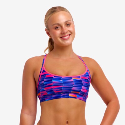 Warped Waves Ladies Sports Top