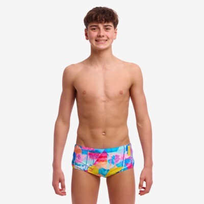 Pixel Paradise Boy's Sidewinder Trunks
