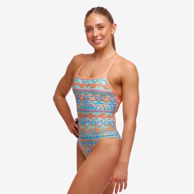 Ladies Tie Me Tight One Piece Down Up