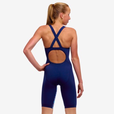 Blue Bits Girl's Fast Training One Piece