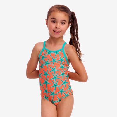 Stars Below Toddler Girl's Printed One Piece