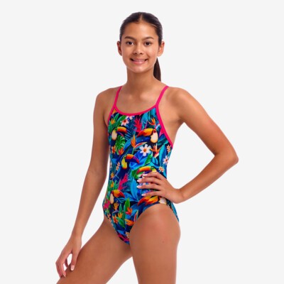 Birdie Wordie Girl's Diamond Back One Piece