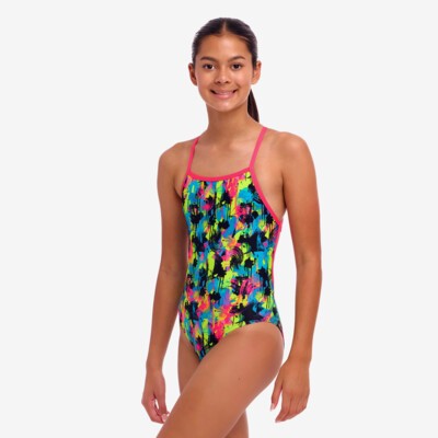 Blotchy Babe Girl's Strapped In One Piece