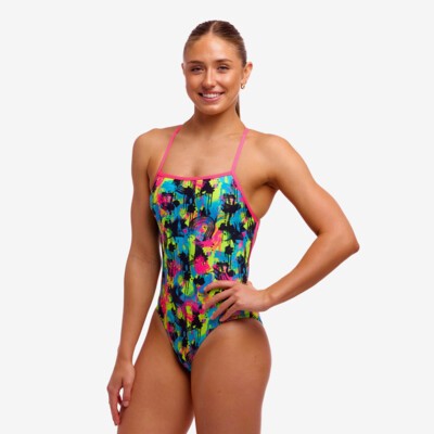 Blotchy Babe Ladies Strapped In One Piece