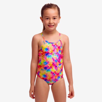 Dry Me Toddler Girl's Printed One Piece