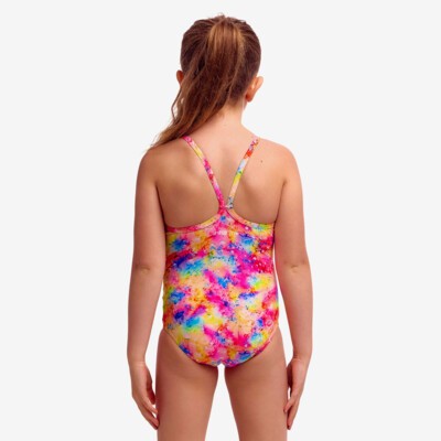Dry Me Toddler Girl's Printed One Piece
