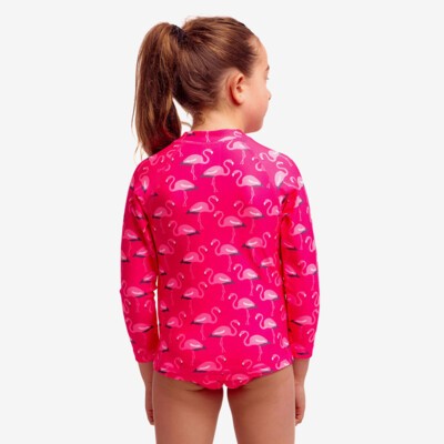 Flaming Go Gos Toddler Girl's Zippy Rash Vest