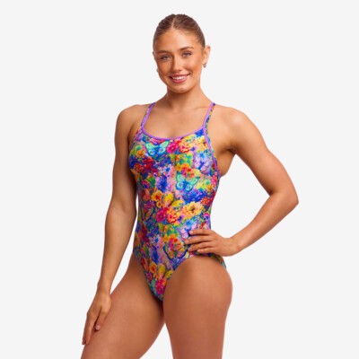 Austin Flowers Ladies Diamond Back One Piece