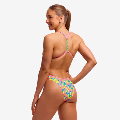 Hillary Puff Ladies Twisted One Piece