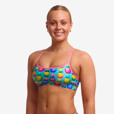 Punchy Bunch Ladies Swim Crop Top