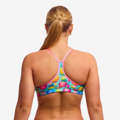 Punchy Bunch Ladies Swim Crop Top