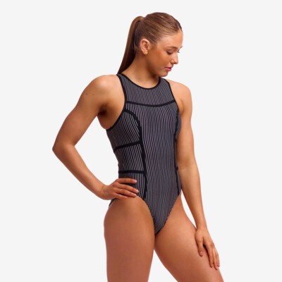 Pin Stripe Ladies Hi Flyer One Piece