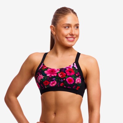 Garden Glow Ladies Hold Steady Crop Top