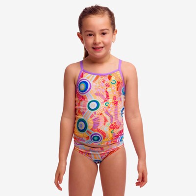 Kulin Colour Toddler Girl's Swim Steady Tankini & Brief