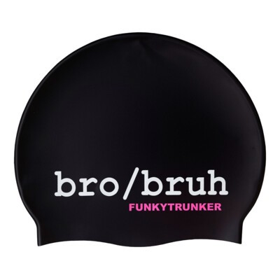 Bro Bruh  Silicone Swimming Cap