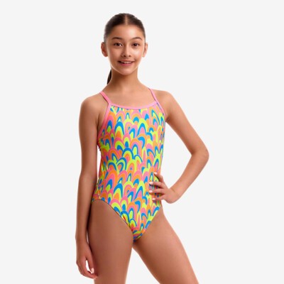 Hillary Puff Girl's Single Strap One Piece