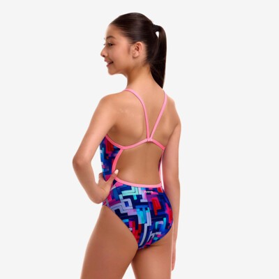 You Tubey Girl's Single Strap One Piece