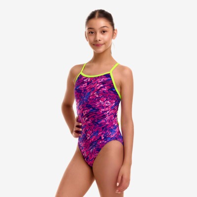 Sweet Scaley Girl's Single Strap One Piece