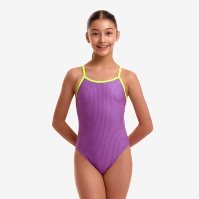 Berry Crush Girl's Single Strap One Piece