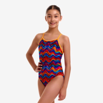 Plastic Fantastic Girl's Diamond Back One Piece