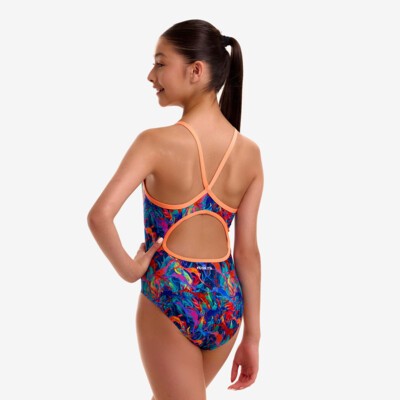 Weedy One Girl's Diamond Back One Piece