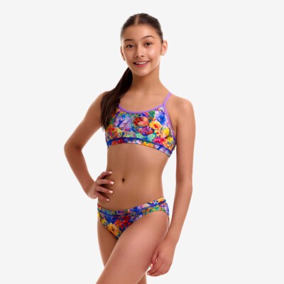 Austin Flowers Girl's Racerback Two Piece