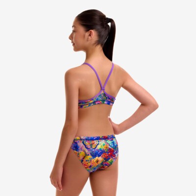 Austin Flowers Girl's Racerback Two Piece