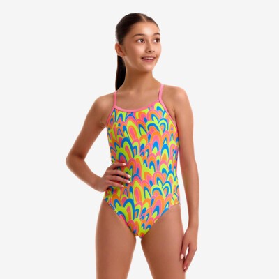 Hillary Puff Girl's Twisted One Piece