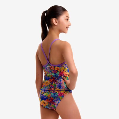 Austin Flowers Girl's Swim Steady Tankini & Brief