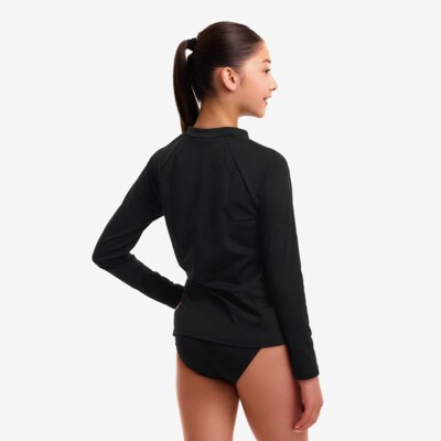 Still Black Girl's Long Sleeve Rash Vest