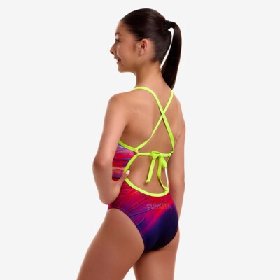 Touch Of Paradise Girl's Tie Me Tight One Piece