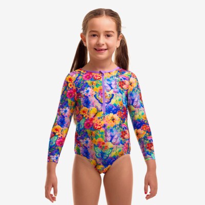 Austin Flowers Toddler Girl's Sun Cover One Piece