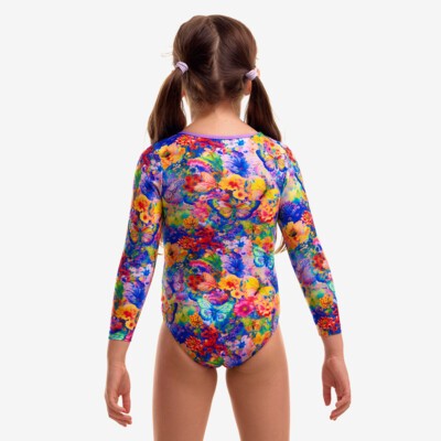 Austin Flowers Toddler Girl's Sun Cover One Piece