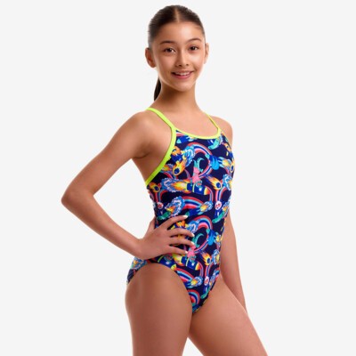 Blast Buddies Girl's Diamond Back One Piece