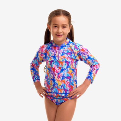Dreamy Weedy Toddler Girl's Zippy Rashie & Brief