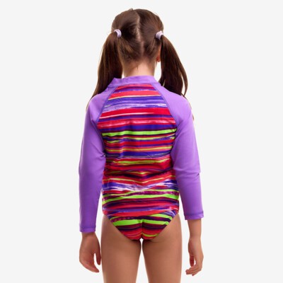 Lolly Layers Toddler Girl's Zippy Rashie & Brief