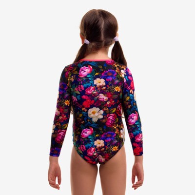 Bed Of Roses Toddler Girl's Sun Cover One Piece