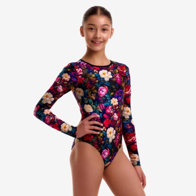 Bed Of Roses Girl's Long Shot One Piece