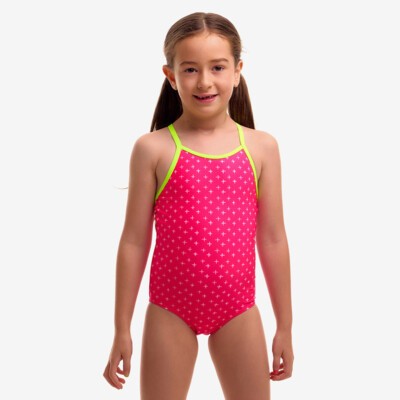 Pink Proton Toddler Girl's Printed One Piece