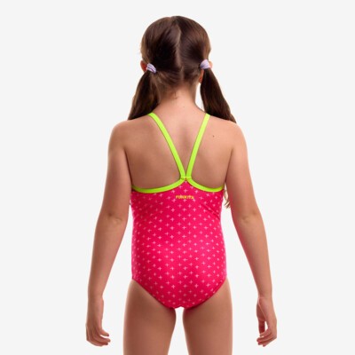 Pink Proton Toddler Girl's Printed One Piece