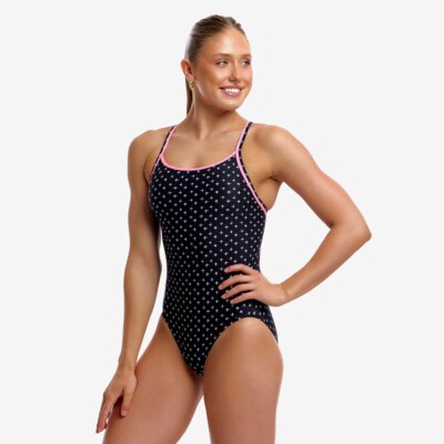 Be Positive Ladies Diamond Back One Piece