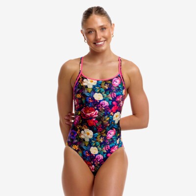 Bed Of Roses Ladies Diamond Back One Piece