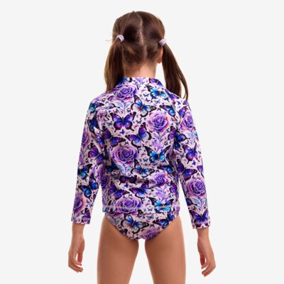 Wings To Fly Toddler Girl's Zippy Rash Vest